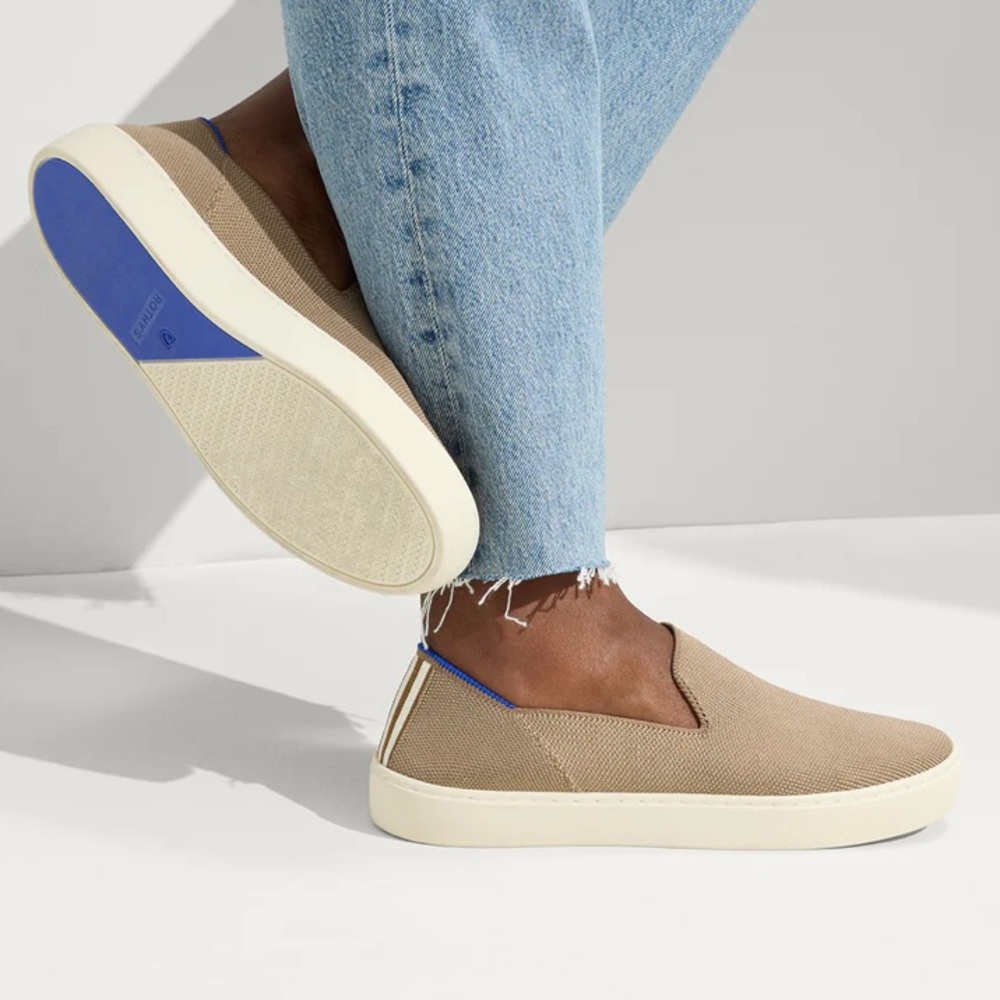 Rothy’s original slip on sneaker color latte size 9